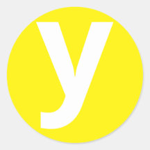 LETTRE Alphabet Sticker 'Y'