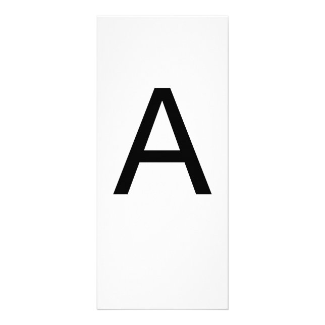 Lettre alphabétique A Carte d'éducation à l'appren (Devant)