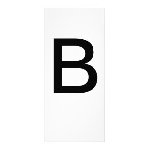 Lettre alphabétique B Carte d'éducation à l'appren