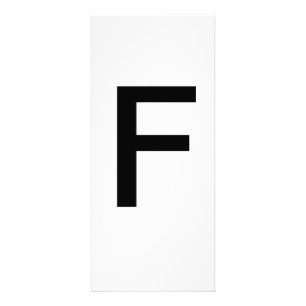 Lettre alphabétique F Carte de formation