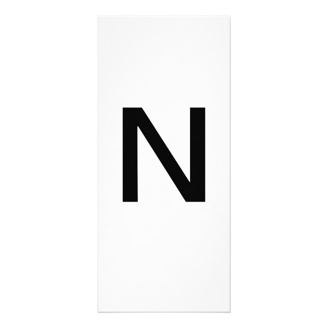 Lettre alphabétique N Carte d'éducation à l'appren (Devant)