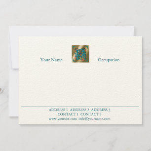 Lettre antique P - Carte de correspondance