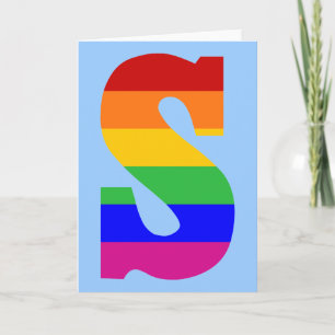 LETTRE arc-en-ciel S