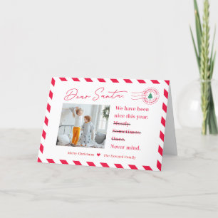 Lettre aux enfants Père Noël Cartes photos de Noël