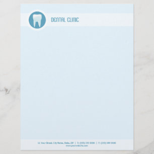 Lettre Avec Motif En-tête de la clinique dentaire