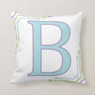 Lettre B - Coussin de monogramme