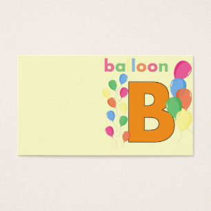 LETTRE BALLON B