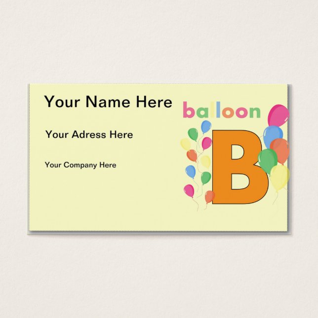LETTRE BALLON B (Devant)