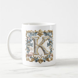 Lettre baroque 'K' Mug pour une Princesse au café