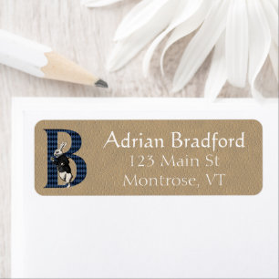 LETTRE BLANCHE BLANCHE BLANCHE Étiquette de adress