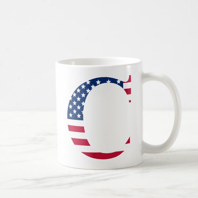 Lettre C Mug patriotique (Droite)