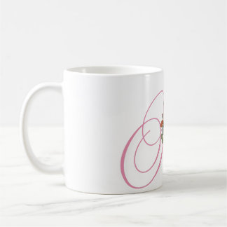 Lettre calligraphie florale A Mug
