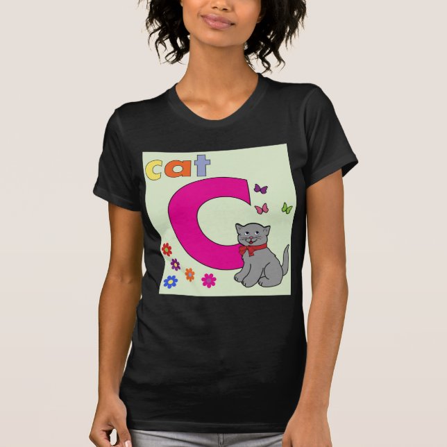 LETTRE Cat T Tshirt C (Devant)