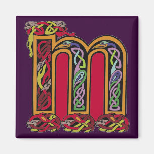 Lettre celtique 'M' - Magnet