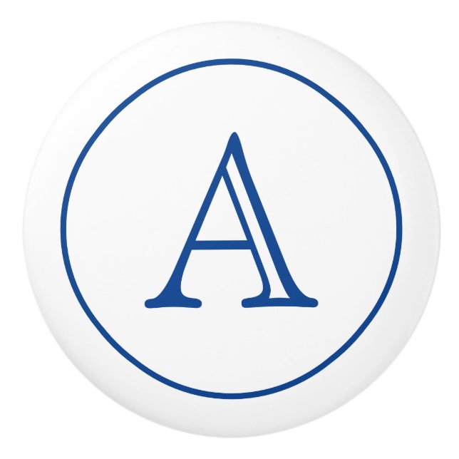 LETTRE Céramique Bouton style Vintage (Devant)