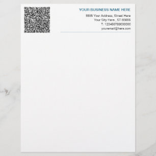 Lettre Créer votre propre entreprise Code QR - En-tête de