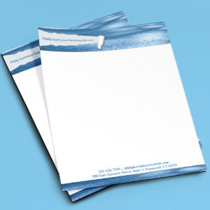 Lettre Customisable Modèle de papier à en-tête moderne présentant une