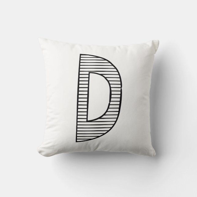 Lettre D, coussin initial (Recto)