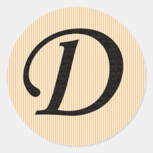 LETTRE D Stickers monogrammes