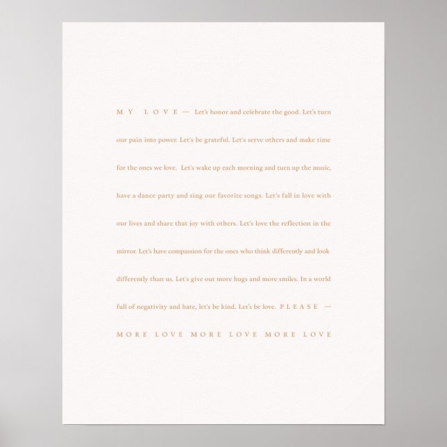 LETTRE D'AMOUR À LA FAMILLE Affiche Imprimer (Devant)