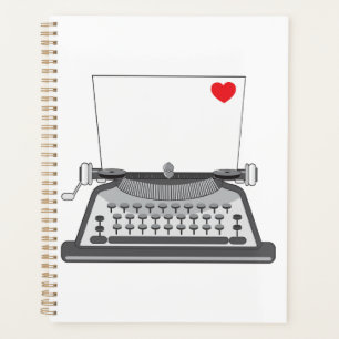 Lettre d'amour à la machine à écrire vintage