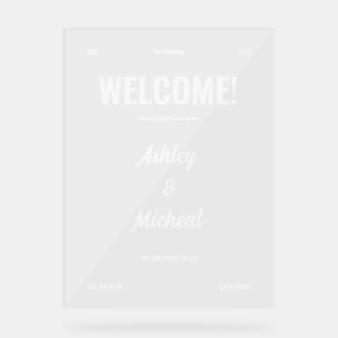 Lettre de Bienvenue de Mariage de Style Minimal Ré