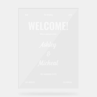 Lettre de Bienvenue de Mariage de Style Minimal Ré