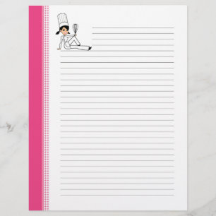 LETTRE DE LA RECETTE LIGNE Pages avec art chef