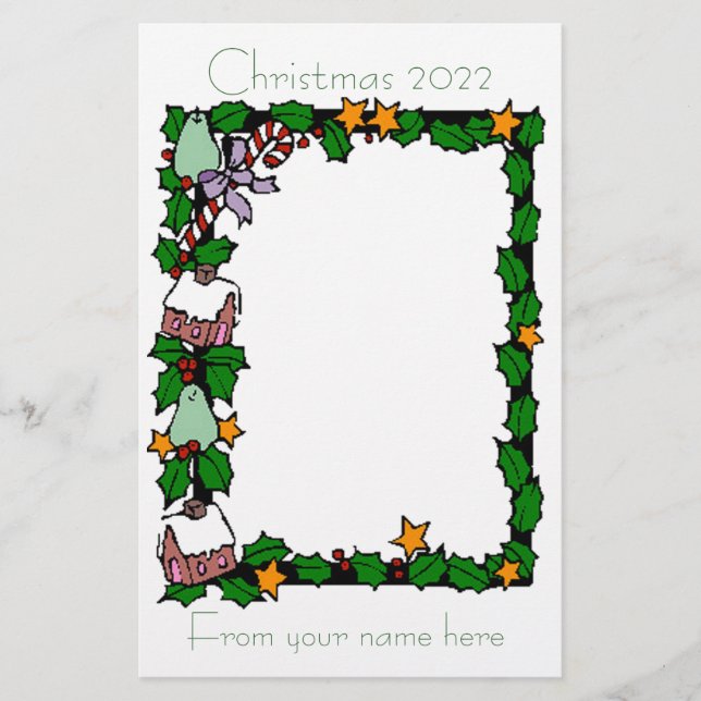 Lettre de Noël 2022 papeterie (Devant)