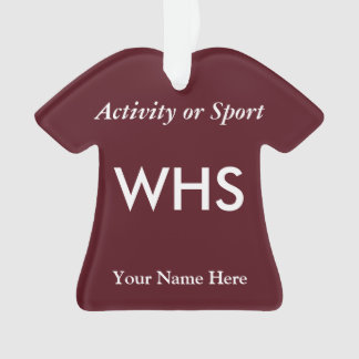 Lettre de Varsity de Maroon College ou High School