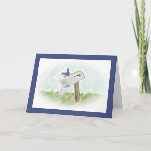 Lettre d'une carte de voeux personnalisable Bluebi