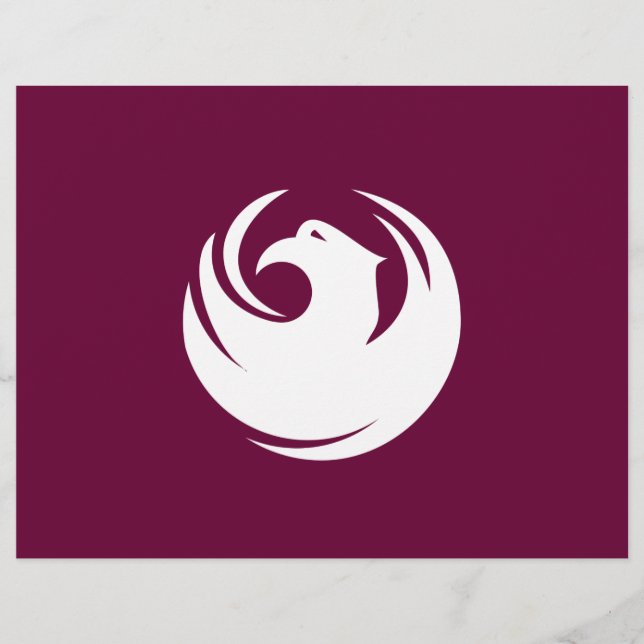 Lettre En-tête avec Drapeau de Phoenix, Arizona (Devant)