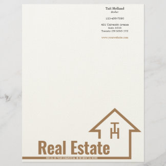 Lettre En-tête de courtier immobilier