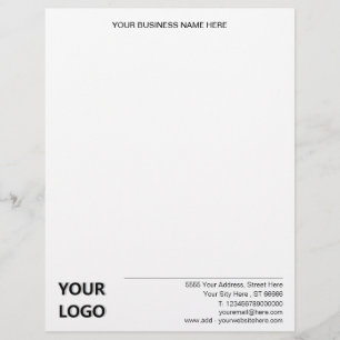 Lettre En-tête de l'adresse du logo d'entreprise personna
