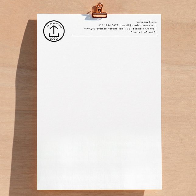 Lettre En-tête de logo professionnel (Professional Business Logo Header Letterhead)