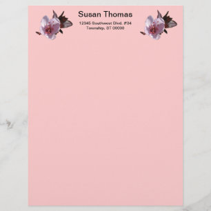 Lettre En-tête - Fleurs de prune
