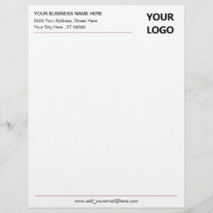 Lettre En-tête professionnel de votre bureau de logo d'en