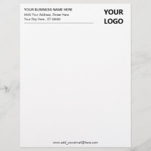 Lettre Exemple en-tête de votre entreprise de design avec