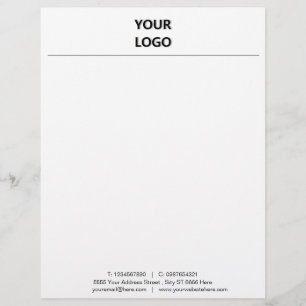 Lettre Exemple en-tête d'entreprise de marque de concepti