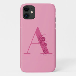 LETTRE Florale MONGRAPHIQUE A coque iphone