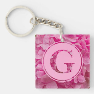 LETTRE Florale rose "G" ET XO