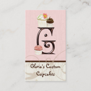 Lettre G Monogramme Dessert Boulangerie Cartes de 