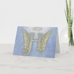 Lettre H Angel Monogramme