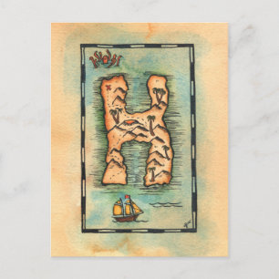 Lettre H Carte du trésor