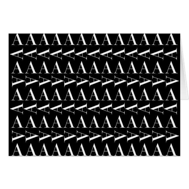 Lettre initiale A monogramme (Devant horizontal)