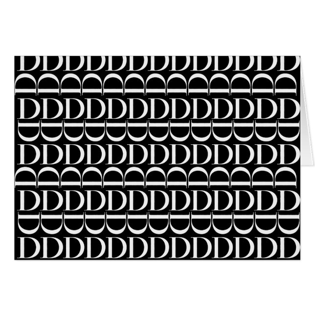 Lettre initiale D monogramme (Devant horizontal)