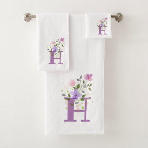 Lettre initiale H Plus Design Floral Ensemble de s