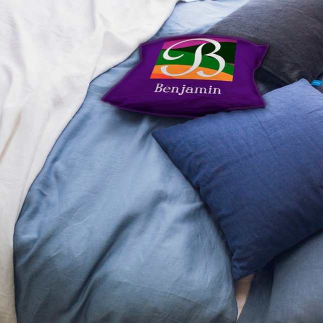 LETTRE INITIALE MONOGRAPHIQUE MOYENNE Oreiller à l (Créateur téléchargé)