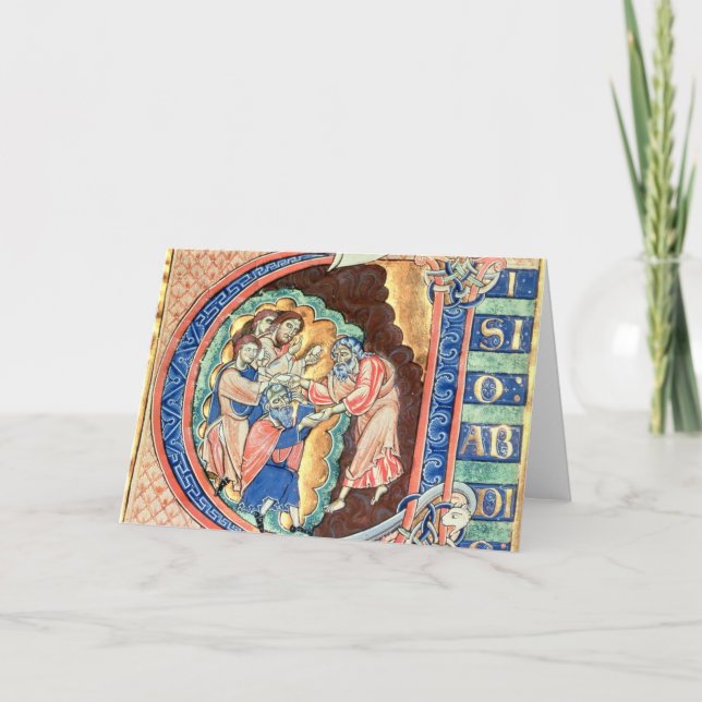 Lettre initiale "V" Visio Abdie (Devant)