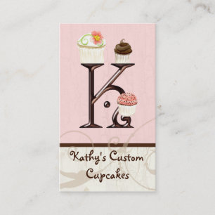 Lettre K Monogramme Dessert Boulangerie Carte de v